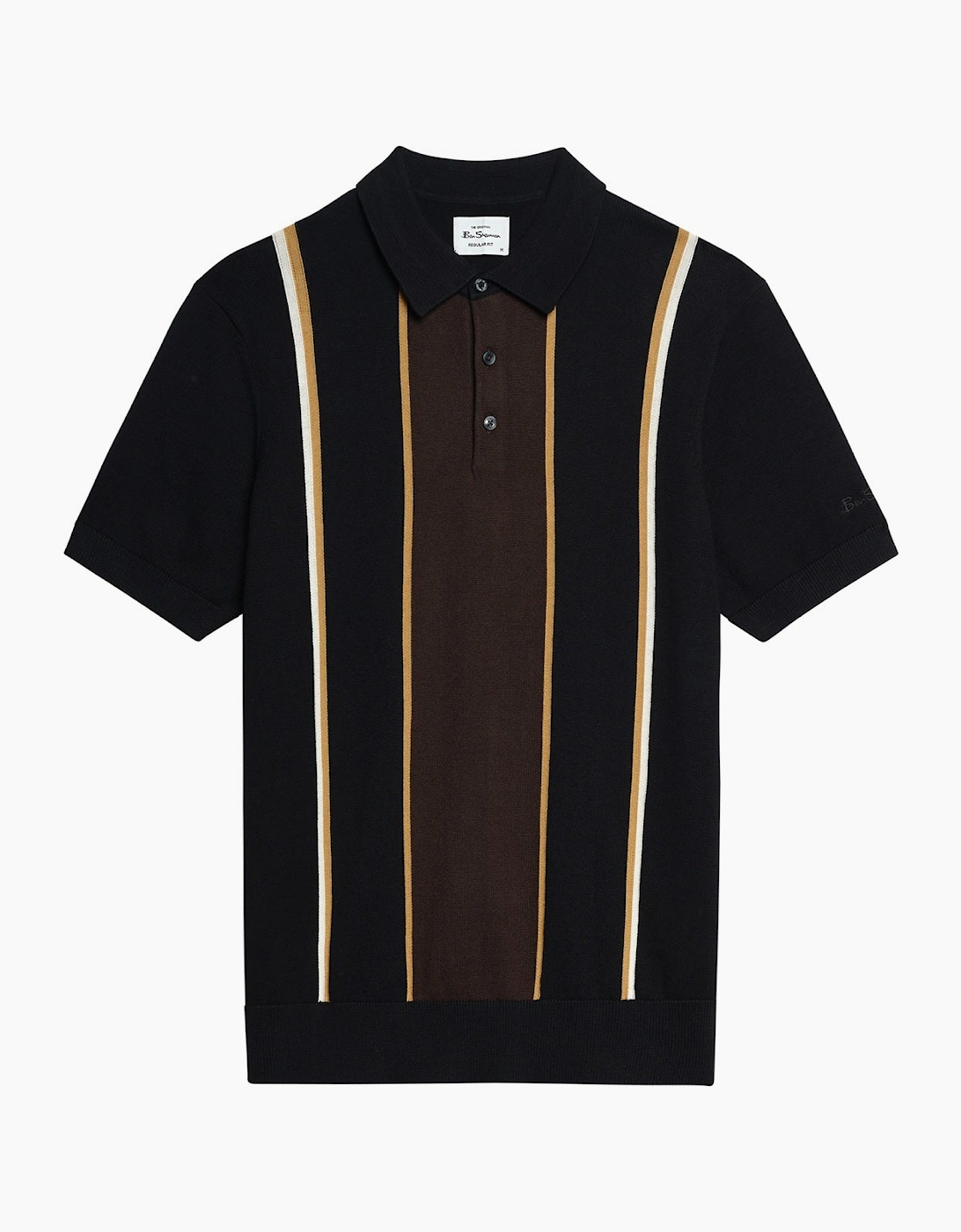 Ben Sherman Mens Mod Stripe Short Sleeve Polo Shirt
