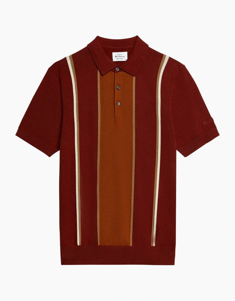 Ben Sherman Mens Mod Stripe Short Sleeve Polo Shirt