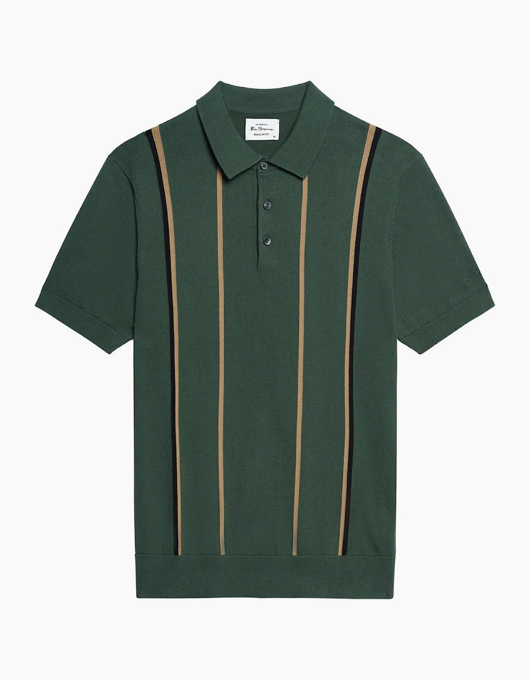 Ben Sherman Mens Mod Stripe Short Sleeve Polo Shirt