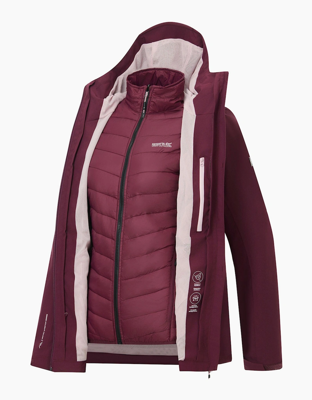 Regatta Womens/Ladies Wentwood 3 in 1 Jacket