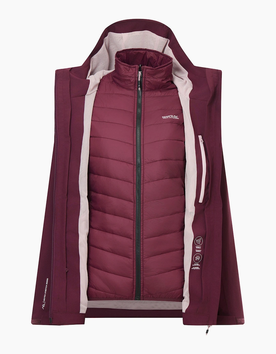 Regatta Womens/Ladies Wentwood 3 in 1 Jacket