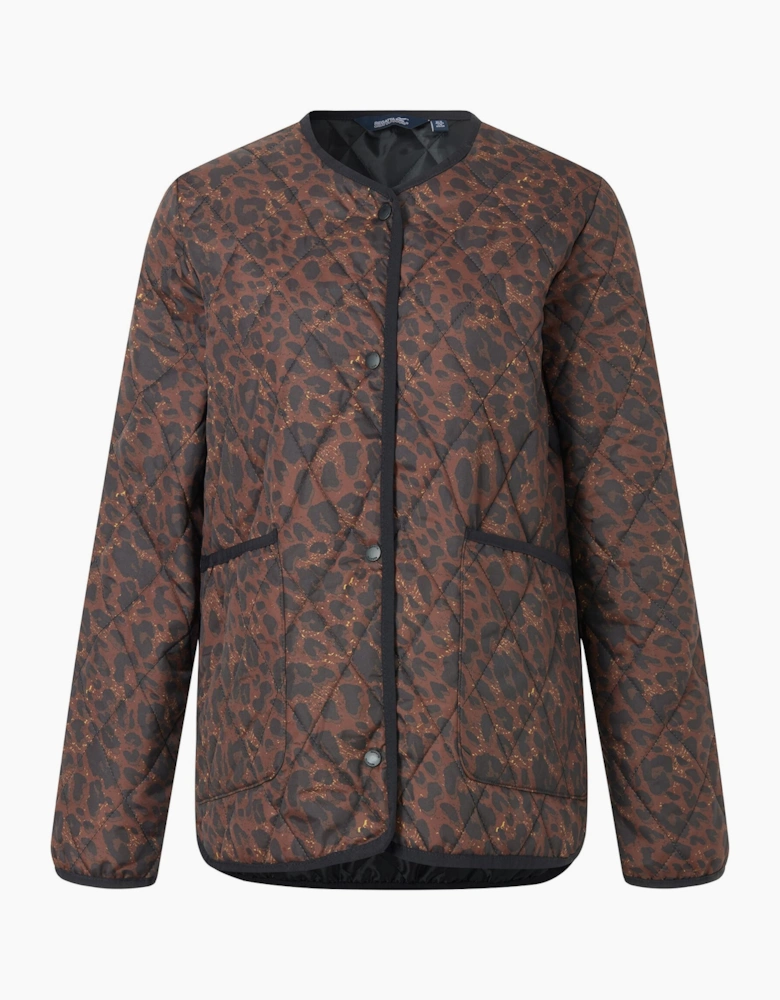 Regatta Womens/Ladies Maia Leopard Print Quilted Jacket