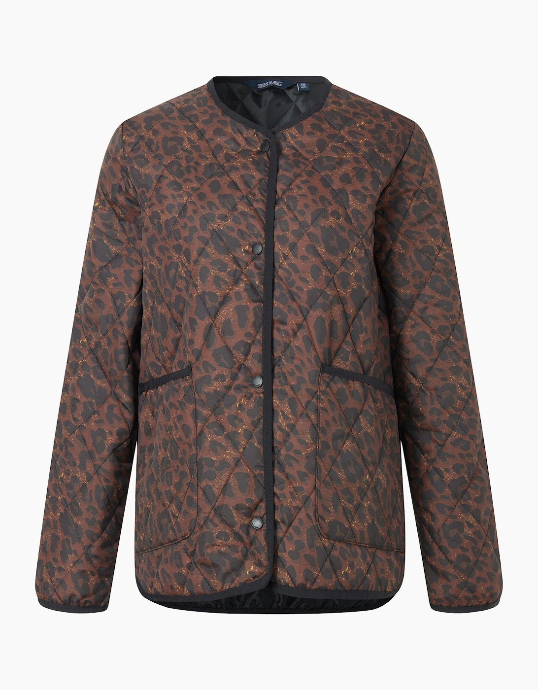 Regatta (10 Uk, Dark Brown/Black) Womens/Ladies Maia Leopard Print Quilted Jacket - Image 3
