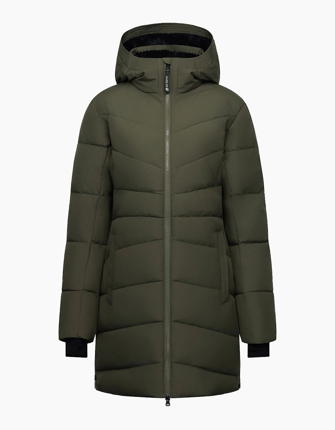 Regatta Women's Dark / Slim Padded Jacket - Khaki - 12 Uk - Khaki - 100% Recycled Polyester - Image 3