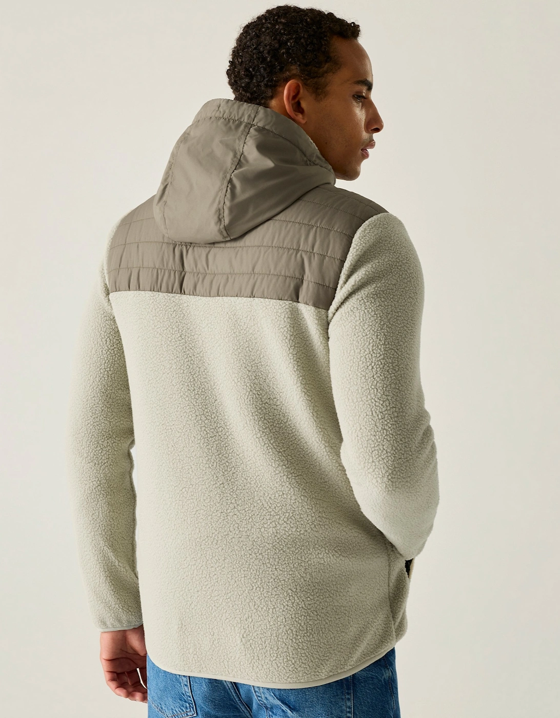 Regatta Mens Frankie Two Tone Borg Fleece Hybrid Jacket