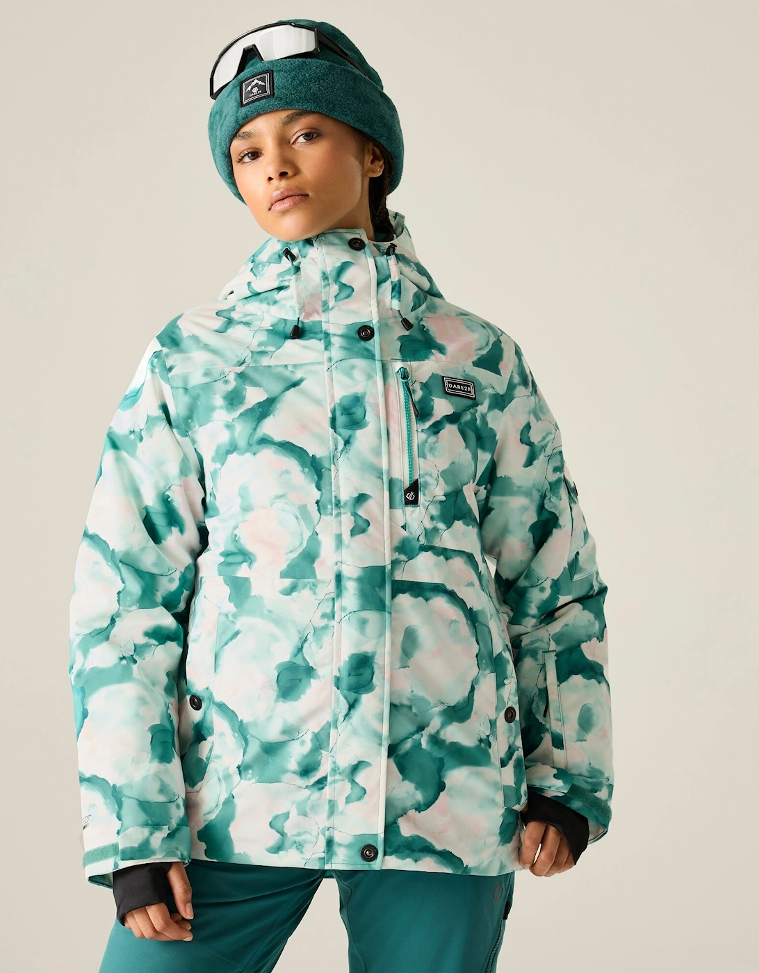Dare 2B Womens/Ladies Snowline Marble Effect Ski Jacket