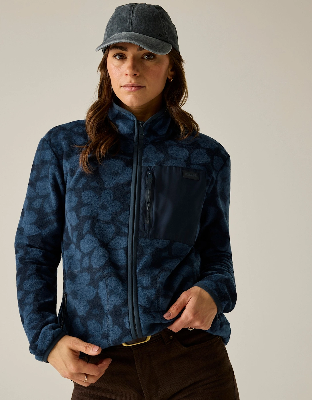 Regatta Womens/Ladies Frankie Shadow Flower Full Zip Fleece Jacket