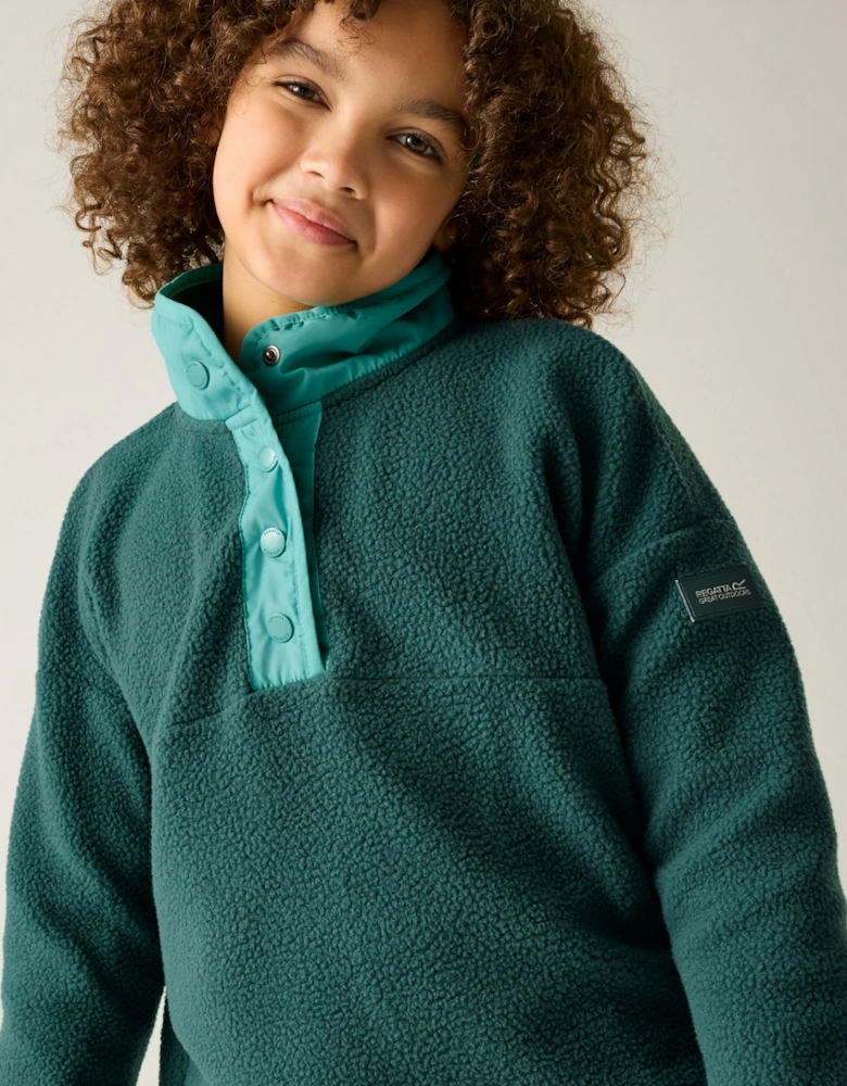 Regatta Childrens/Kids Eva Button Detail Fleece Top