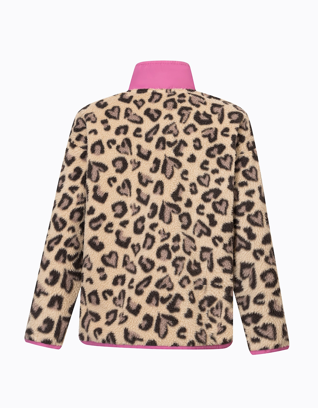 Regatta Childrens/Kids Eva Leopard Print Buttoned Fleece Top