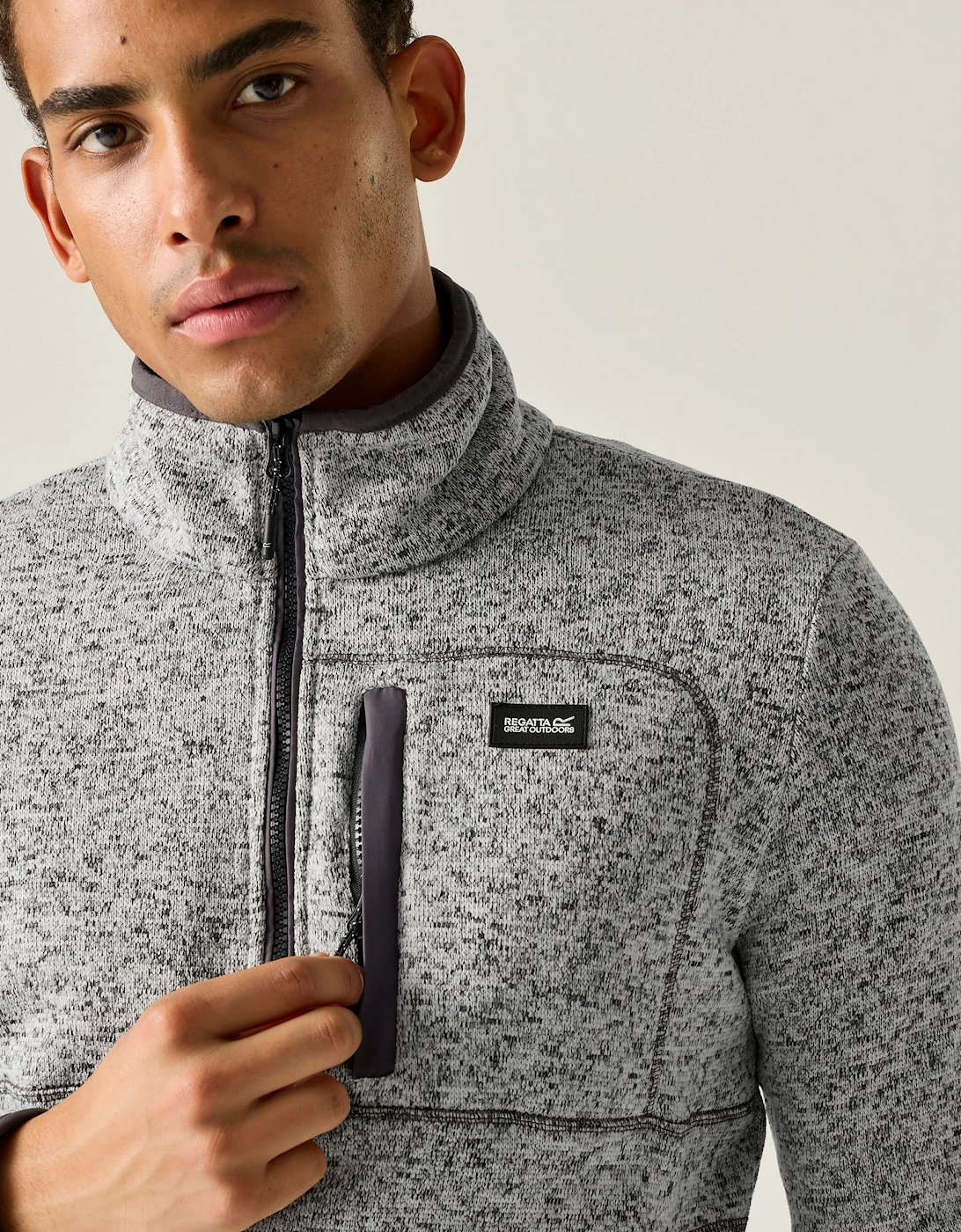 Regatta Mens Barlee Quarter Zip Fleece Top