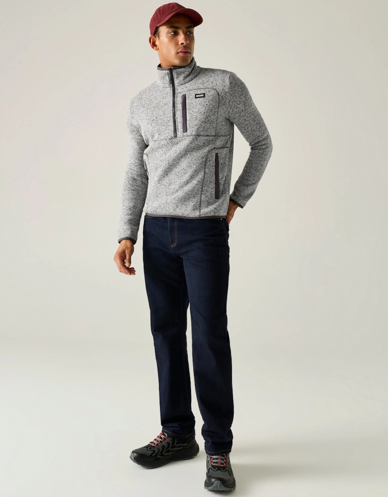 Regatta Mens Barlee Quarter Zip Fleece Top
