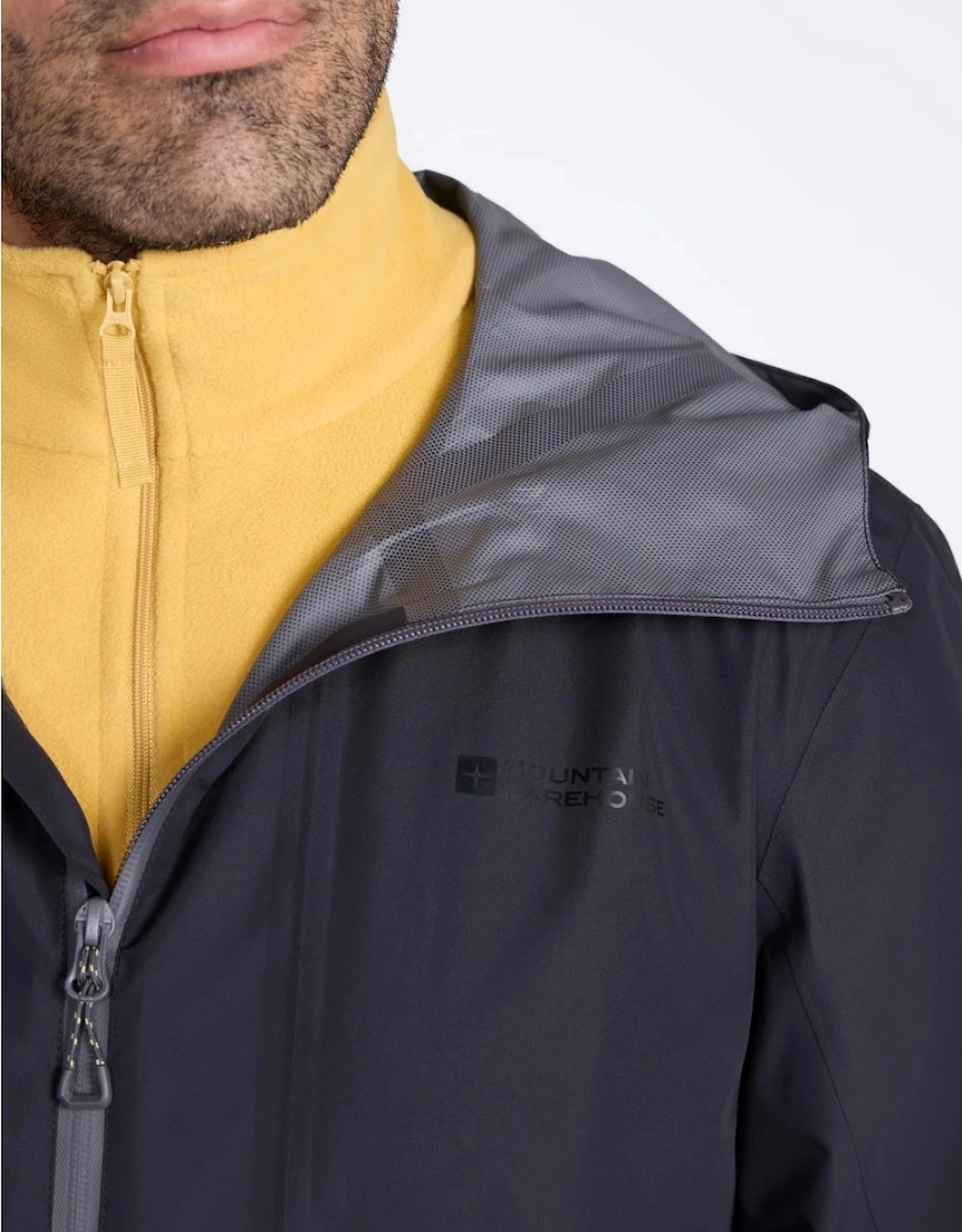 Mountain Warehouse Mens Aerovent 2.5 Layer Stretch Waterproof Jacket