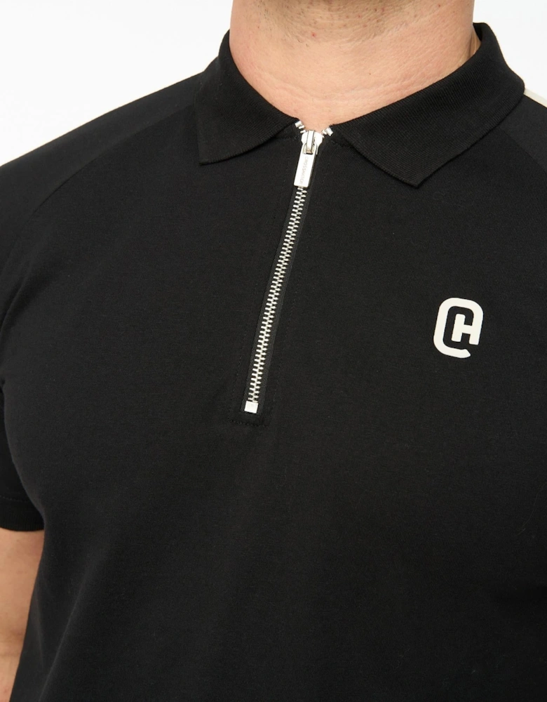 Crosshatch Mens Cresswell Cotton Raglan Polo Shirt