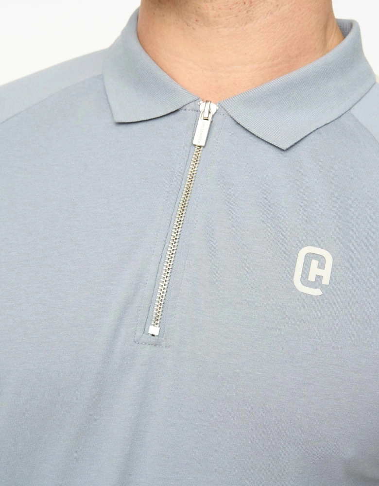 Crosshatch Mens Cresswell Cotton Raglan Polo Shirt