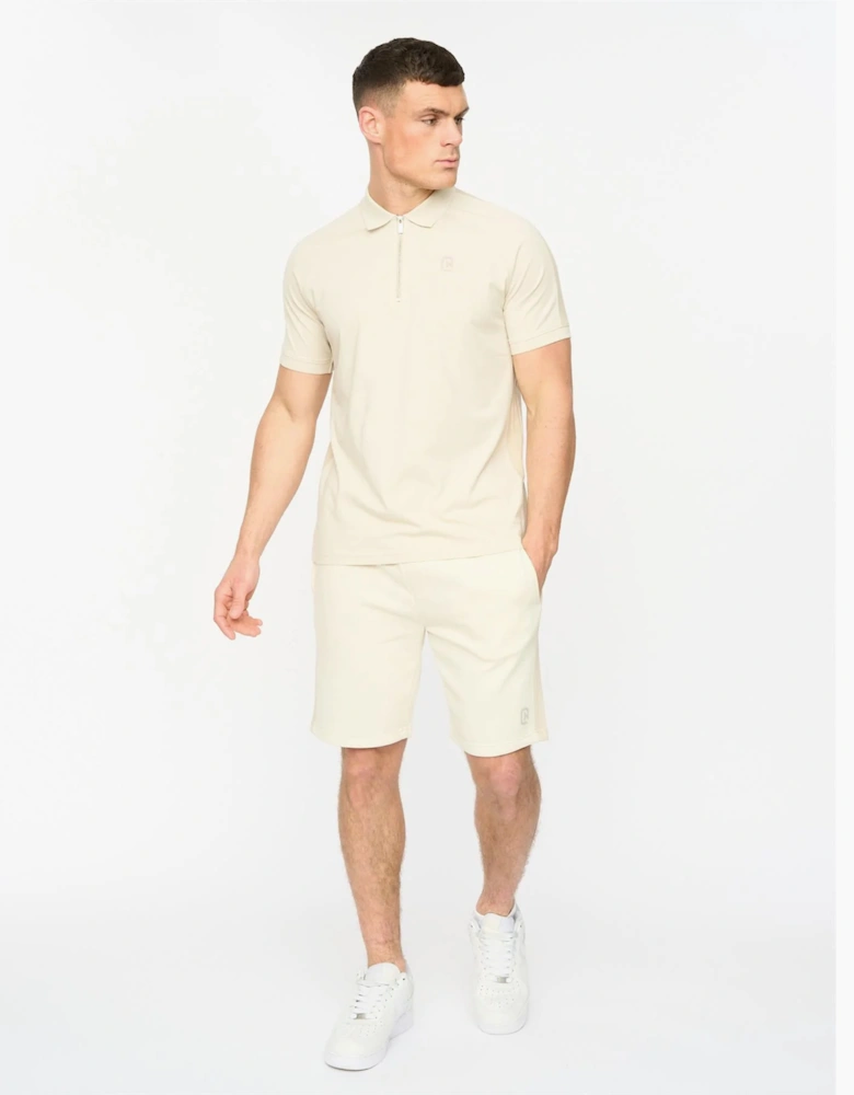 Crosshatch Mens Cresswell Cotton Raglan Polo Shirt