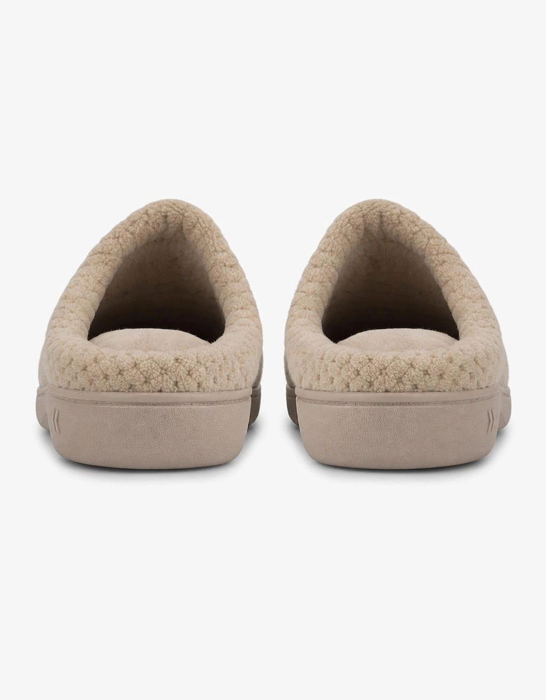 Totes Isotoner POPCORN TERRY MULE SLIPPER Womens Mules Light Brown
