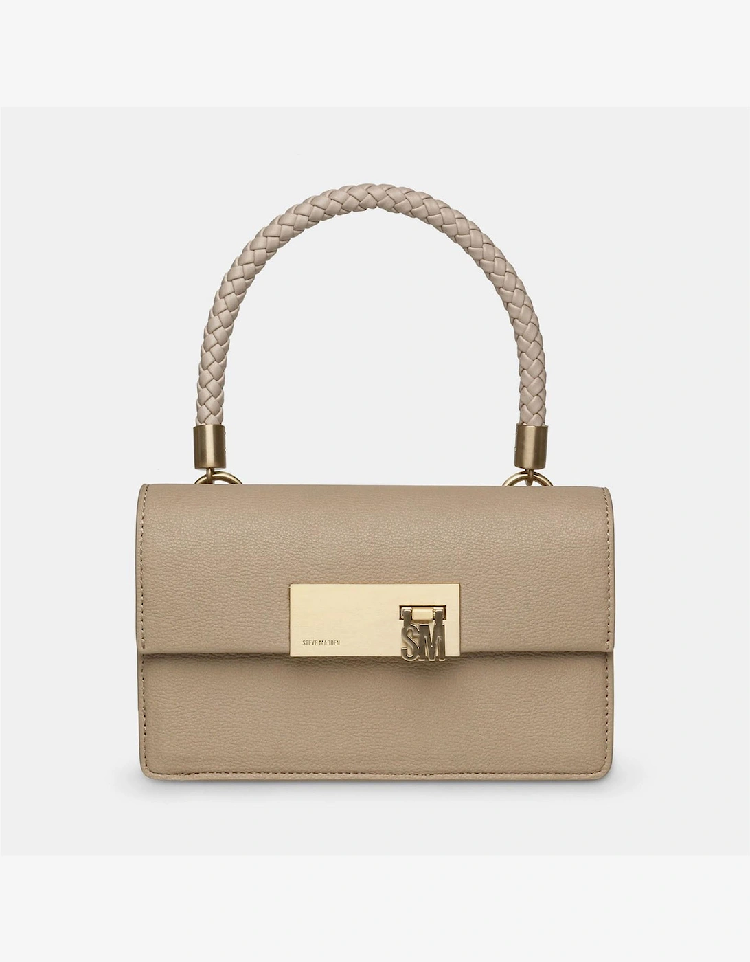 Steve Madden Women's Bnesta Cross Body Bag with Metal Logo - Cream - Size: ONE size