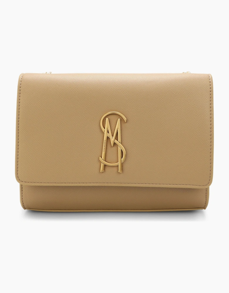 Bramone Cross Body Bag with Chain and Gold Hardware