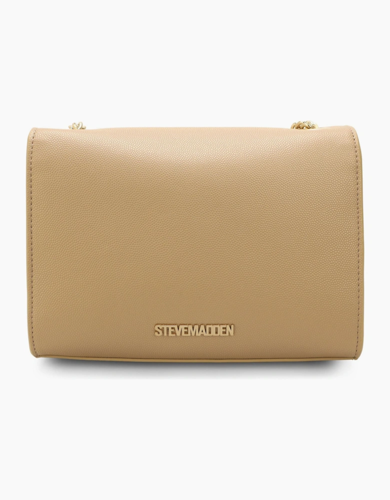 Bramone Cross Body Bag with Chain and Gold Hardware