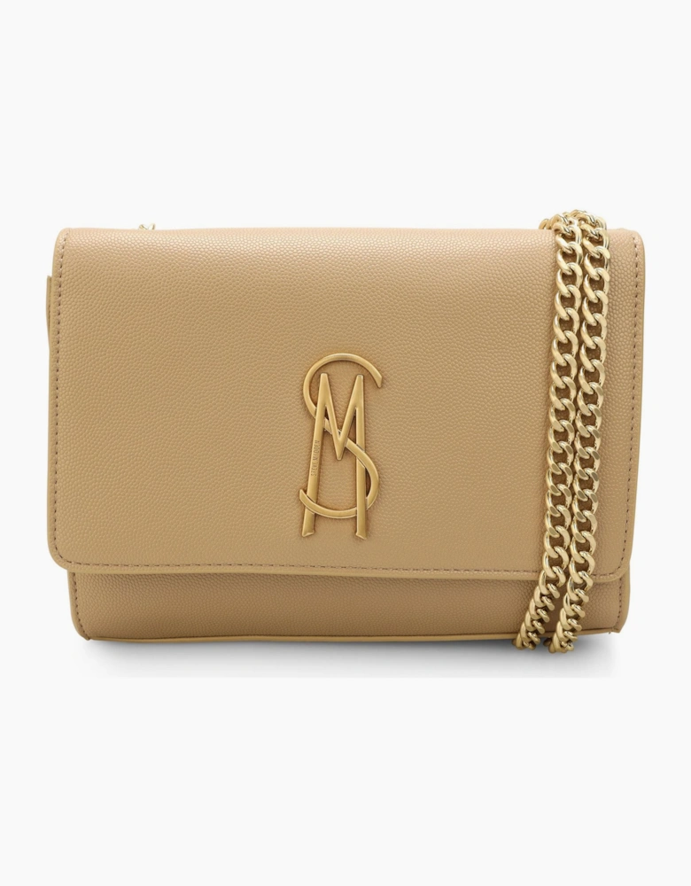 Bramone Cross Body Bag with Chain and Gold Hardware