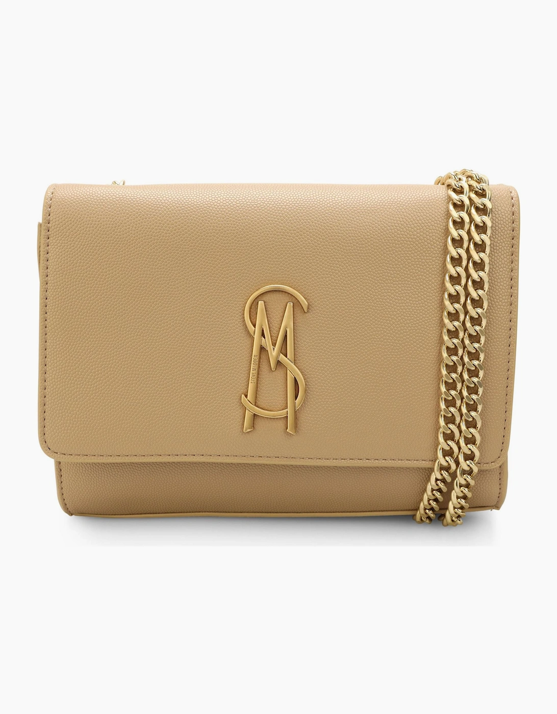 Bramone Cross Body Bag with Chain and Gold Hardware