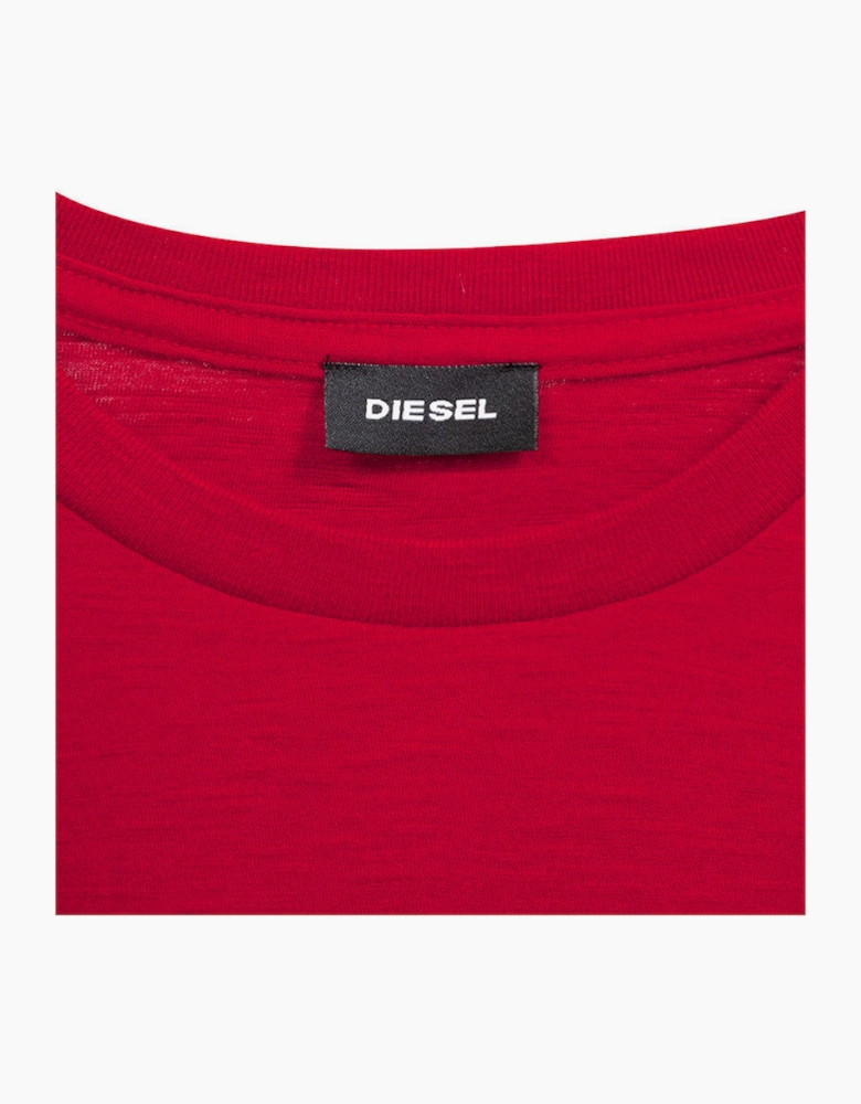 DIESEL T JOE QB Mens T Shirt Slim Fit Crew Neck Printed Casual Summer Cotton Tee