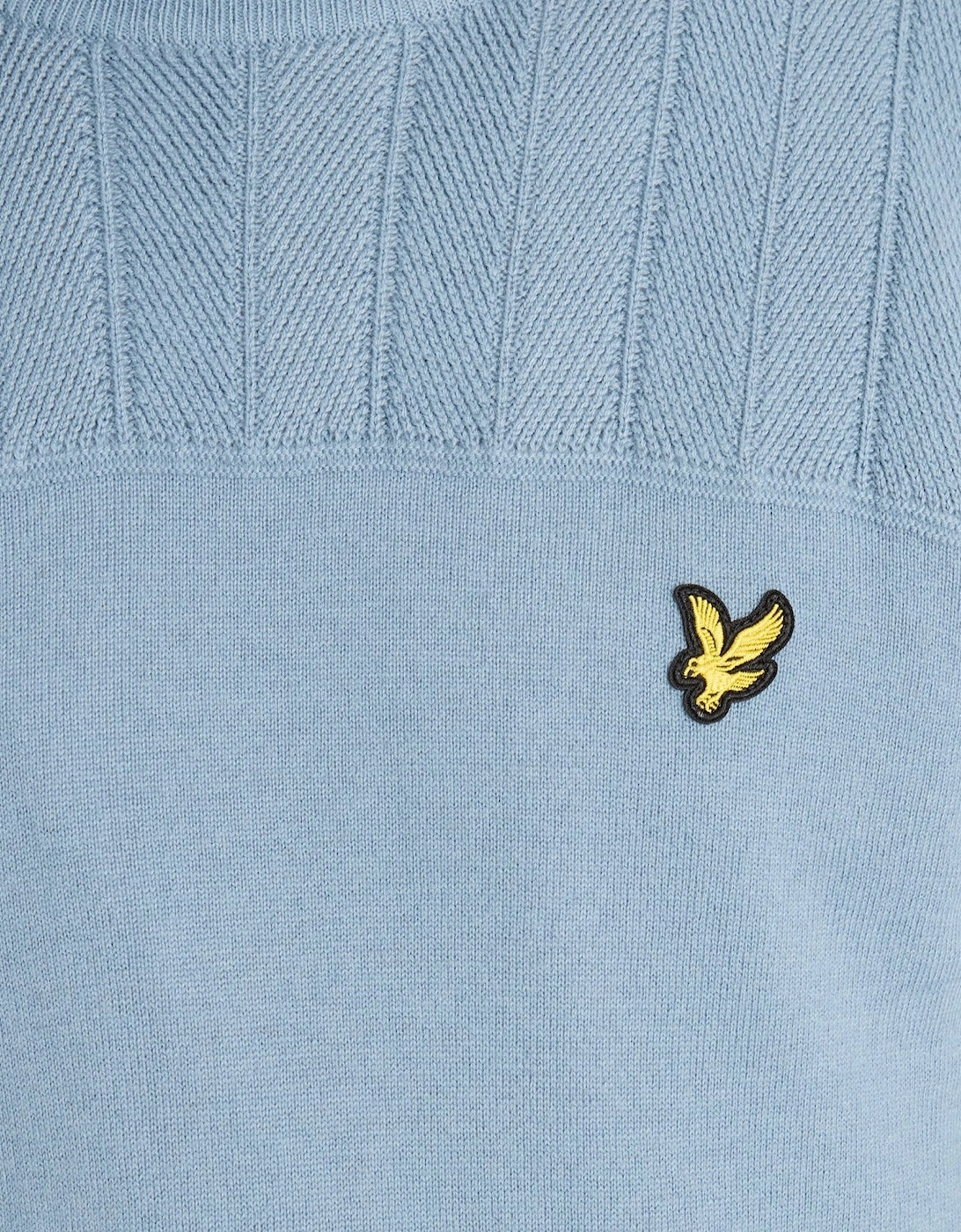 Texture Block Crew Neck Jumper