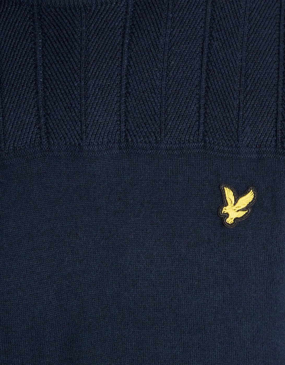 Texture Block Crew Neck Jumper