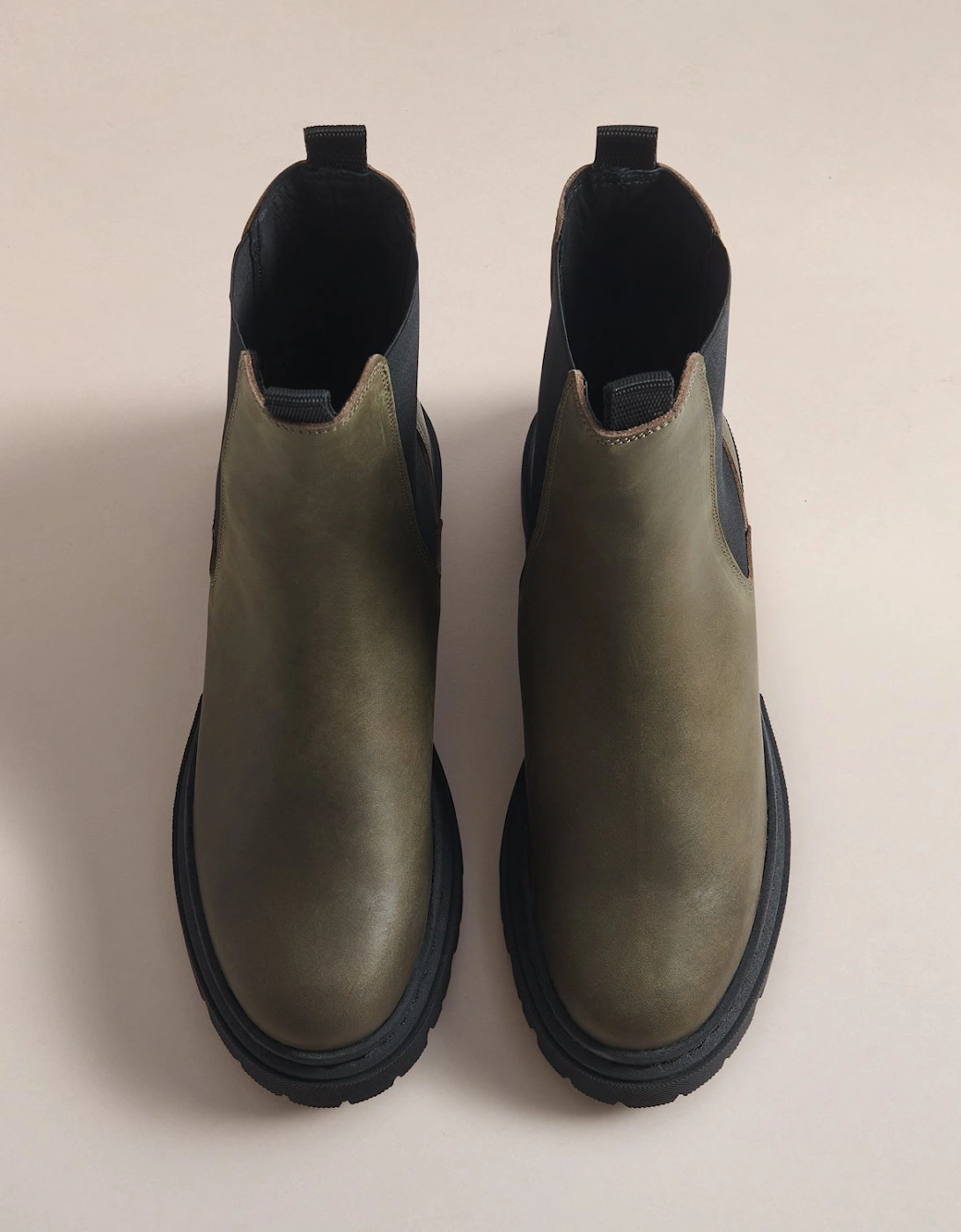 BLAKE KHAKI NUBUCK CHELSEA BOOT