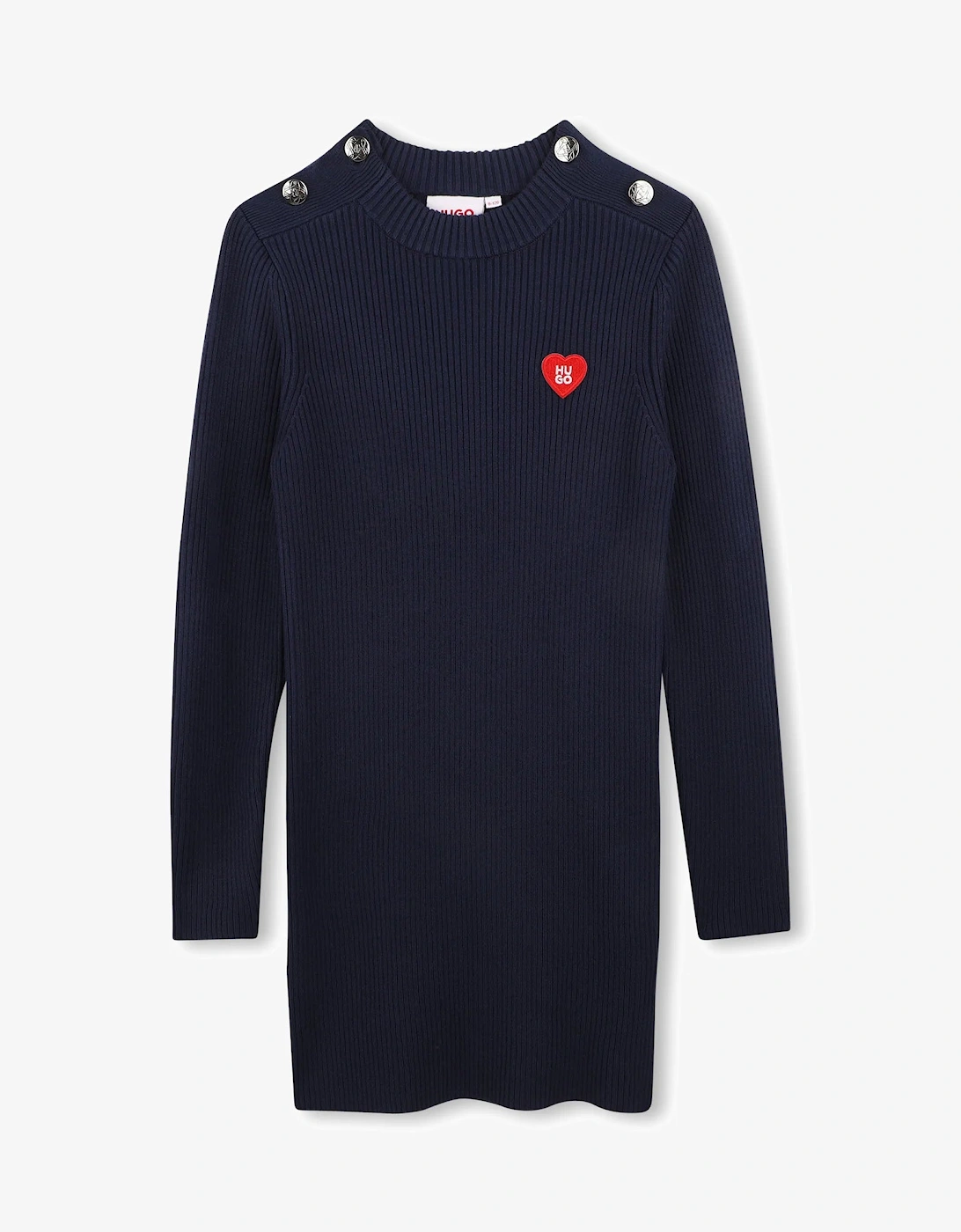 HUGO GIRLS NAVY DRESS G01280