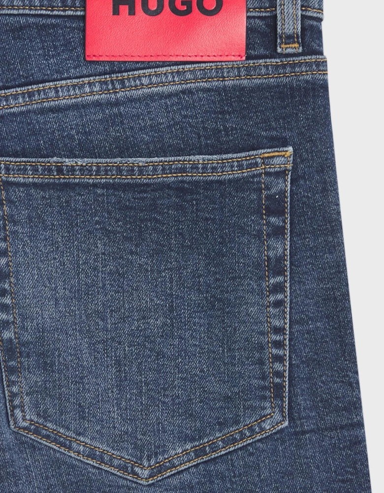 HUGO 734 Extra Slim Fit Mid Wash Blue Jeans