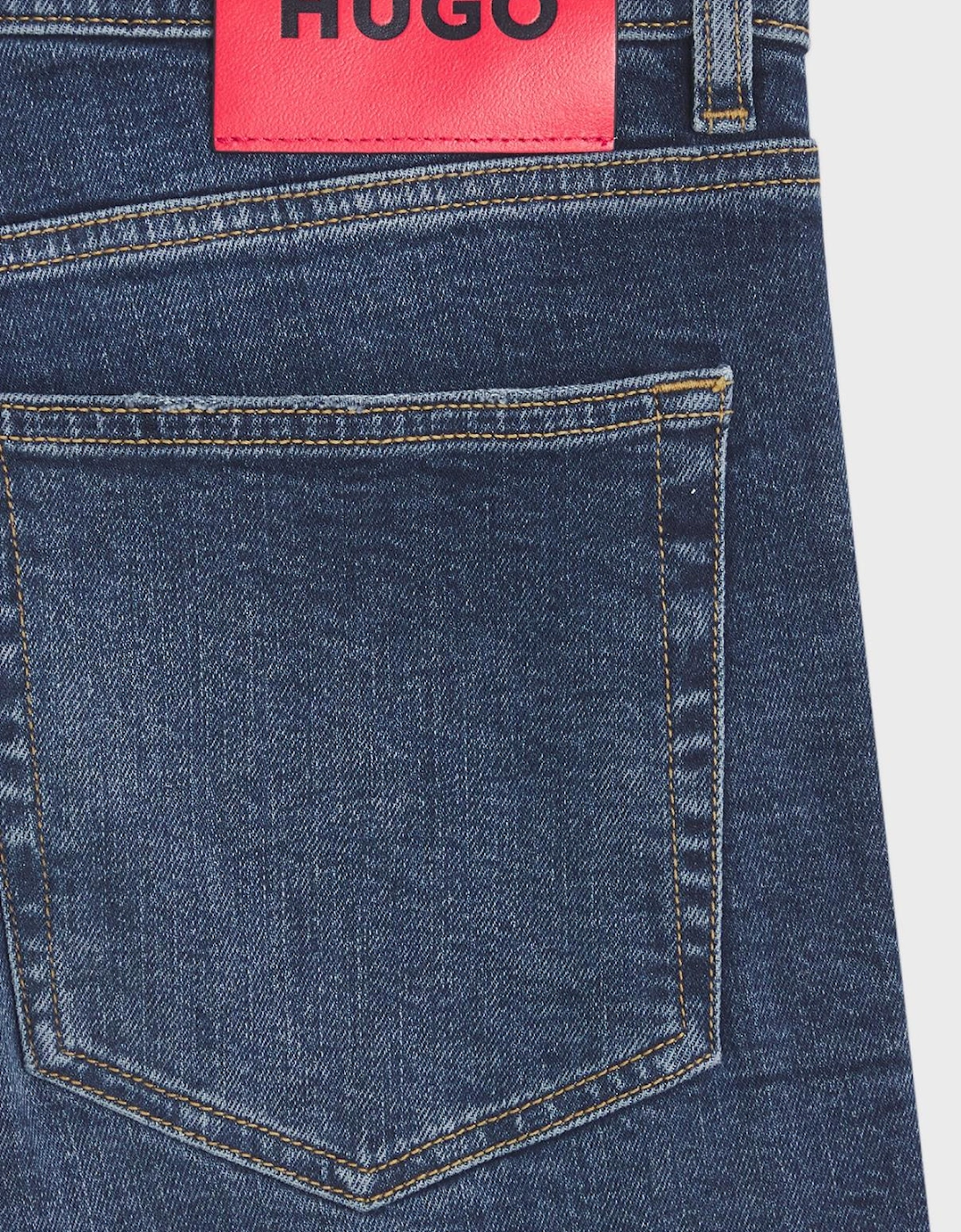 HUGO 734 Extra Slim Fit Mid Wash Blue Jeans
