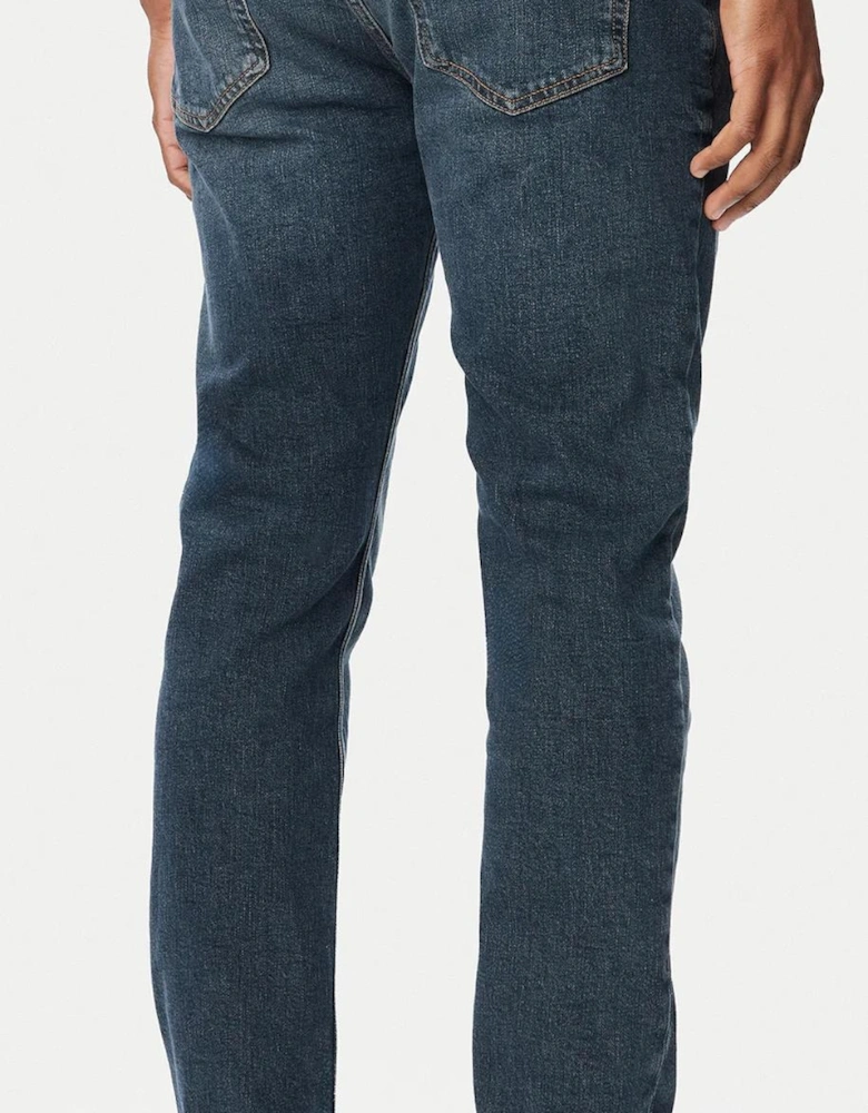 HUGO 734 Extra Slim Fit Mid Wash Blue Jeans
