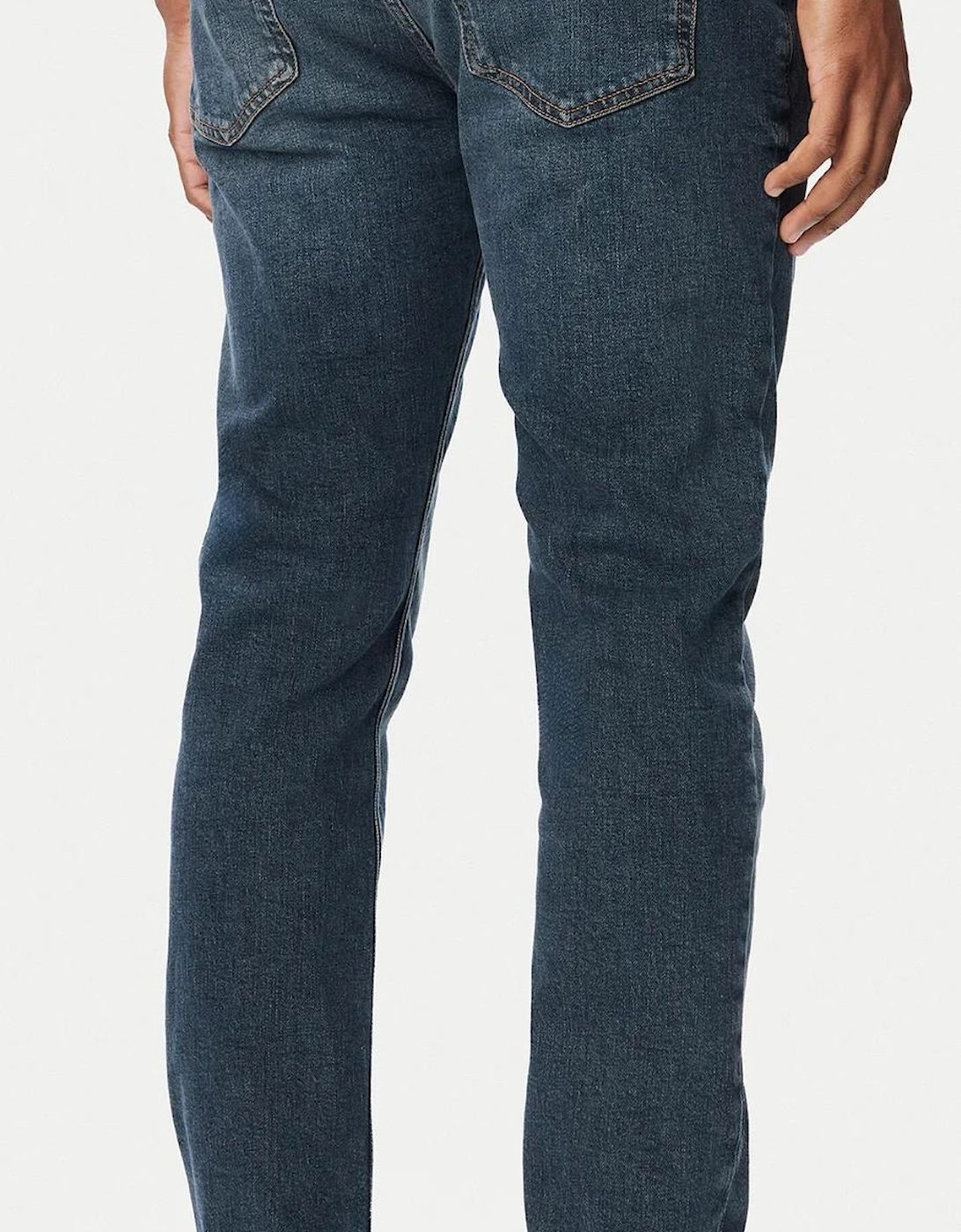 HUGO 734 Extra Slim Fit Mid Wash Blue Jeans