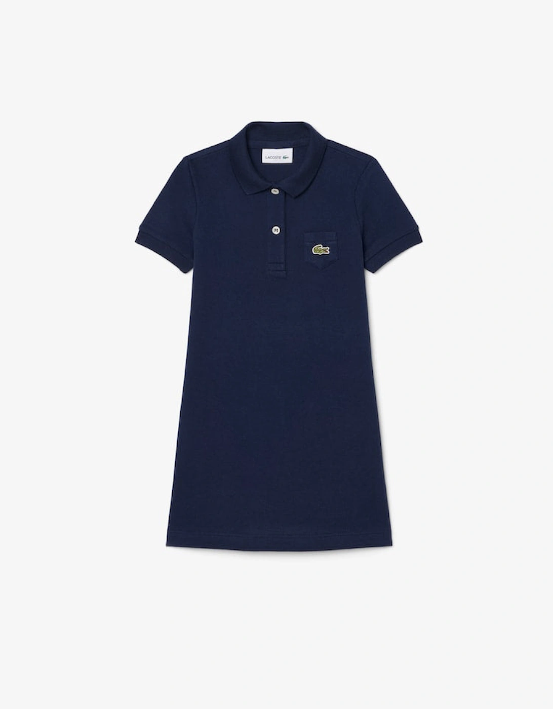 LACOSTE PIQUE POLO DRESS IN MARINE NAVY 347066