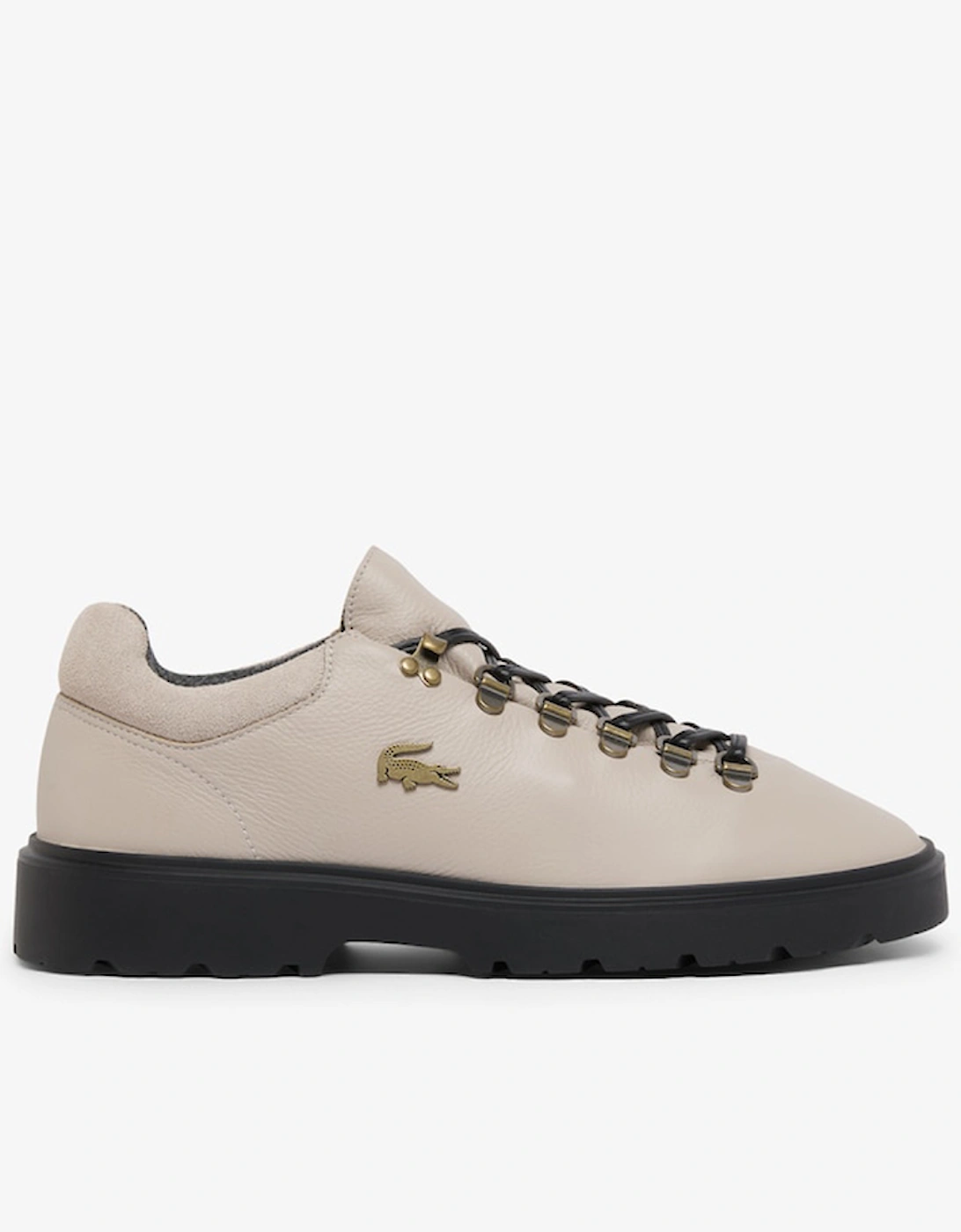 Men's Lacoste Baseshot Winter Leather Sneakers - Grey/Multi - Size: 7