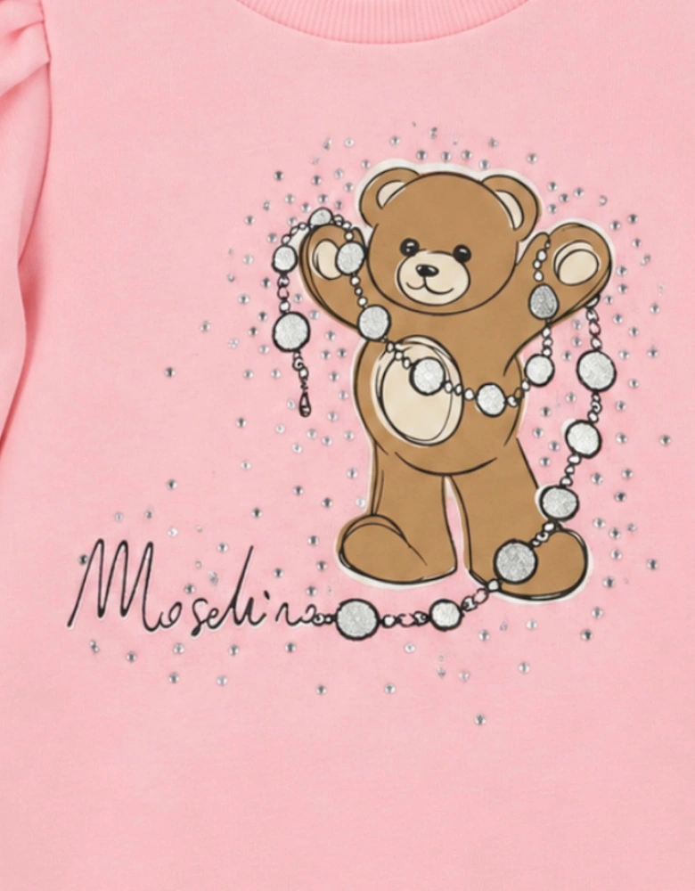 MOSCHINO GIRLS SUGAR ROSE DRESS HCV0FC