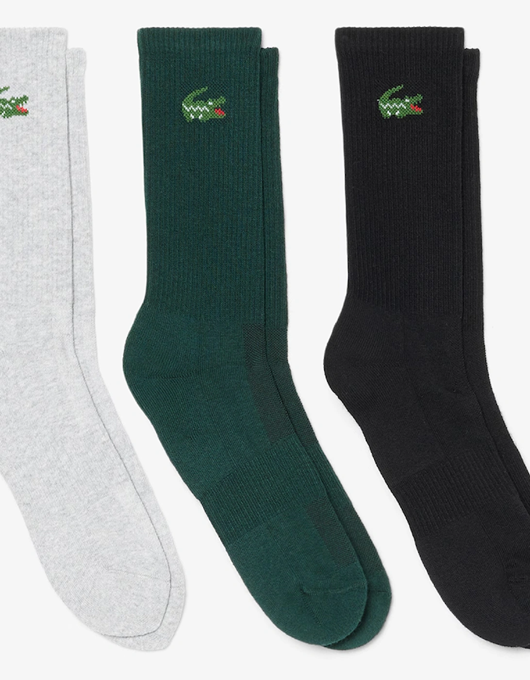 Lacoste 3-Pack Ribbed Coloured Socks
