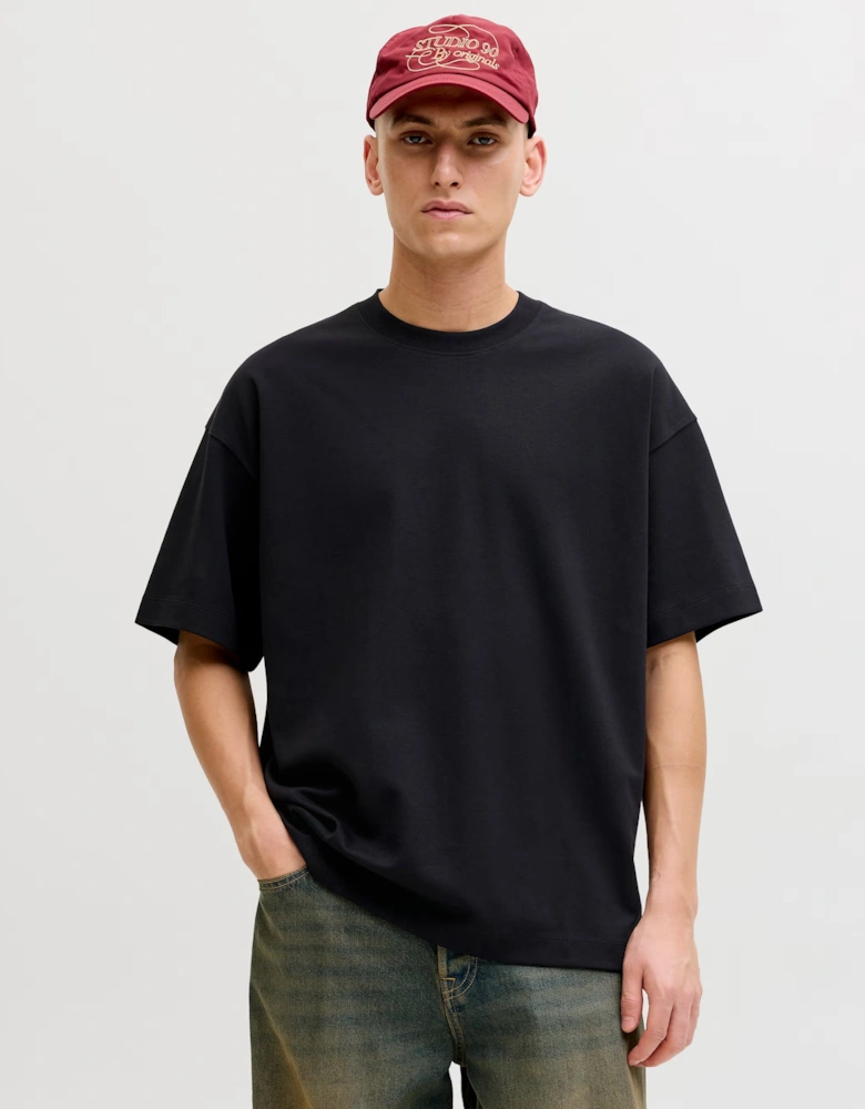 Jack & Jones JJEBarron T-Shirt ss crew neck BLACK