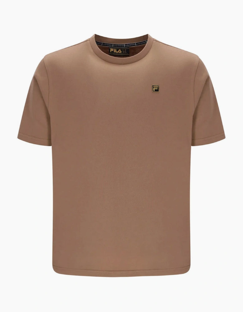 Fila Gold Yaxley 3 Premium T Shirt - Raw Umber Brown
