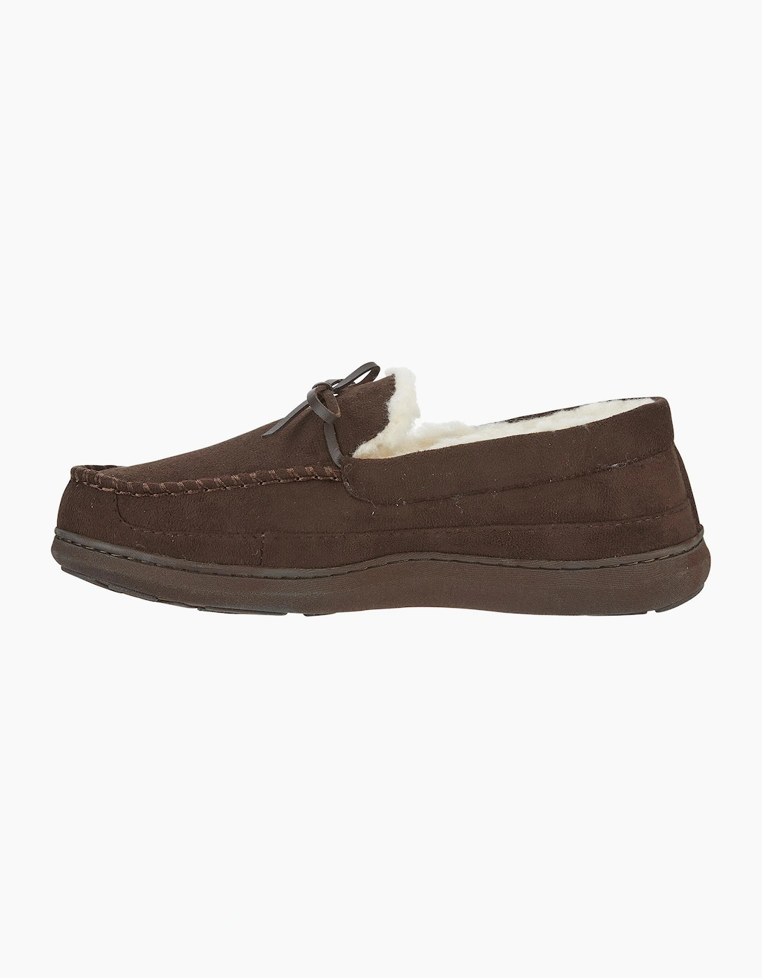 Jo & Joe CRANFORD Mens Moccasin Slippers Brown
