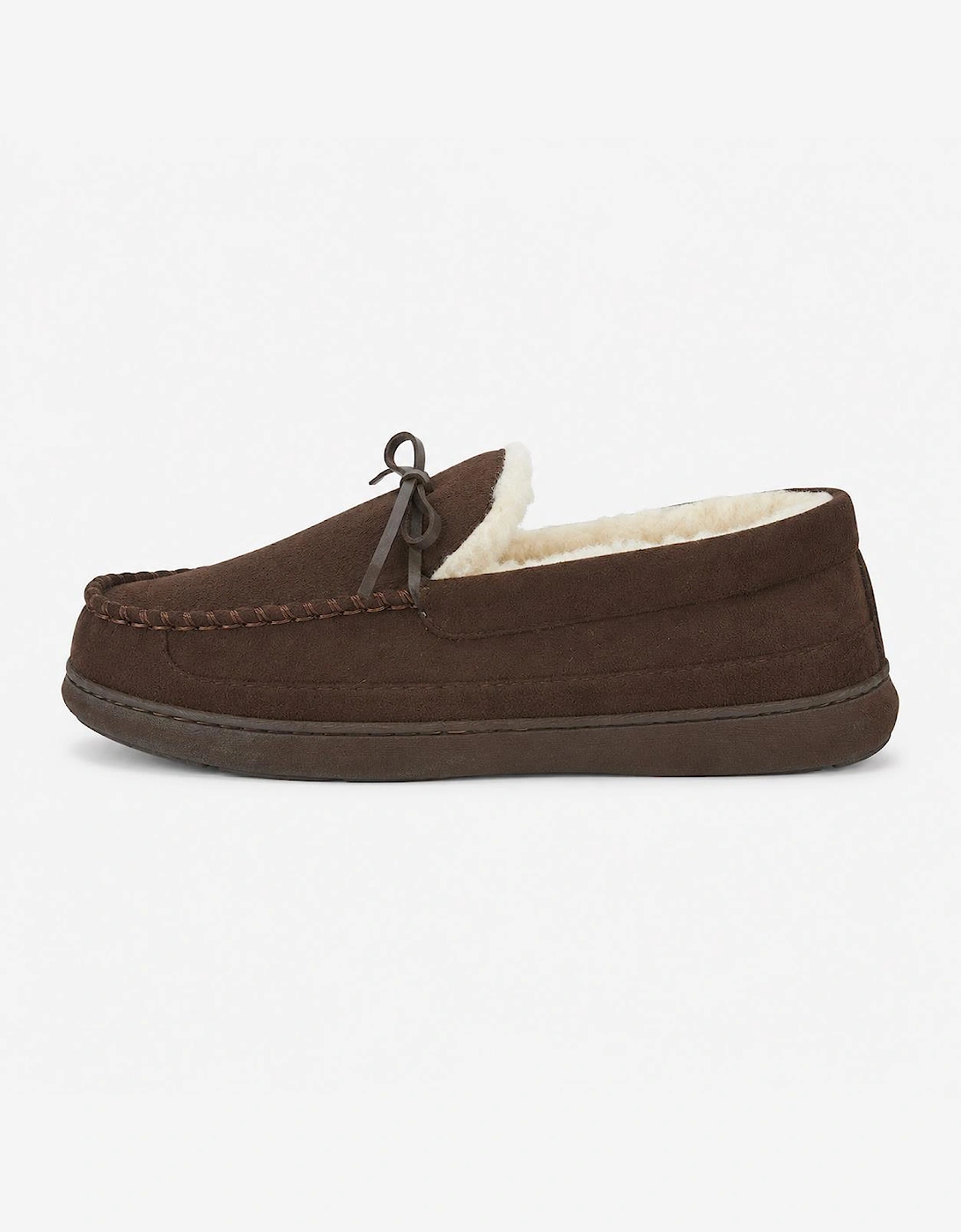 Jo & Joe CRANFORD Mens Moccasin Slippers Brown