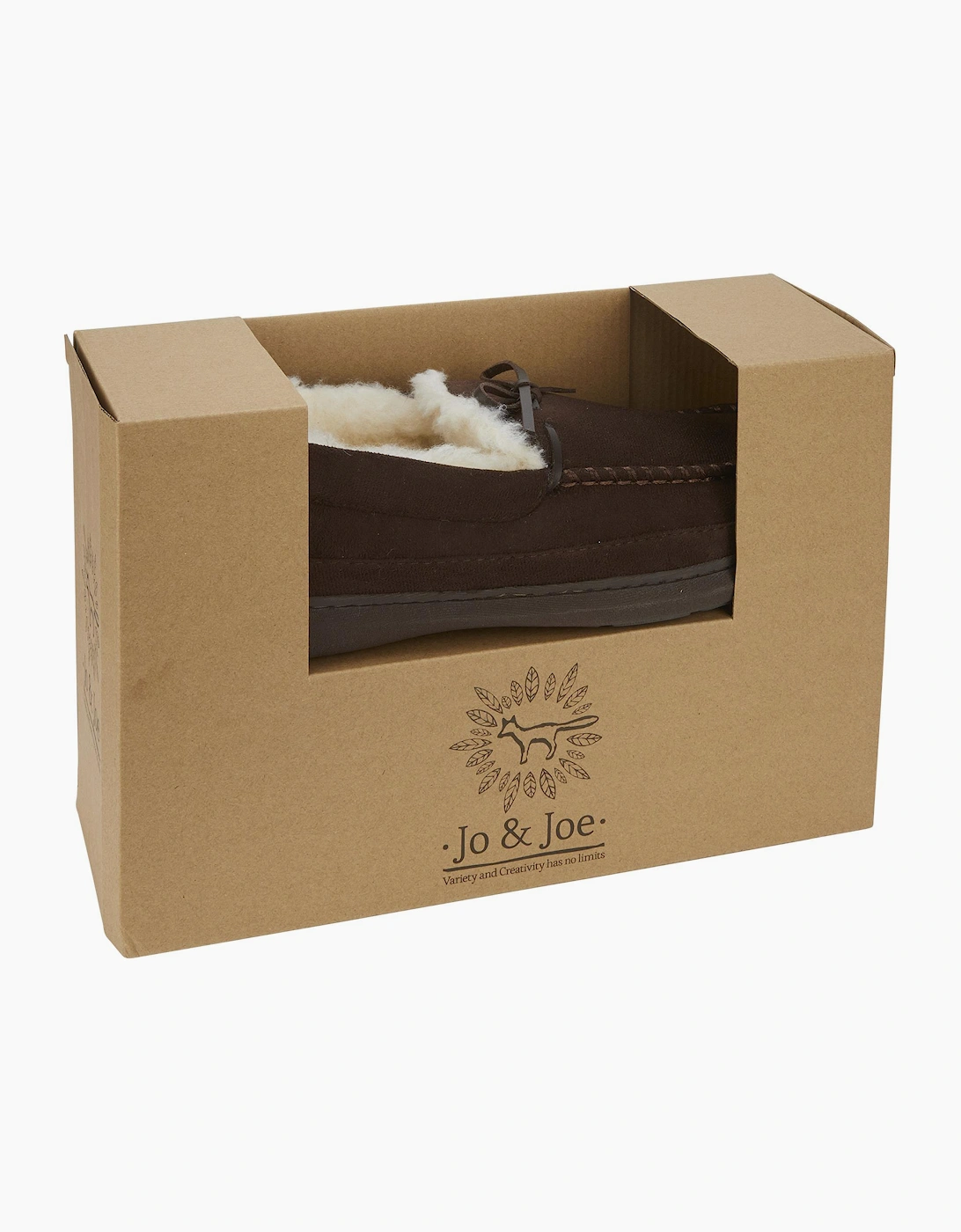 Jo & Joe CRANFORD Mens Moccasin Slippers Brown