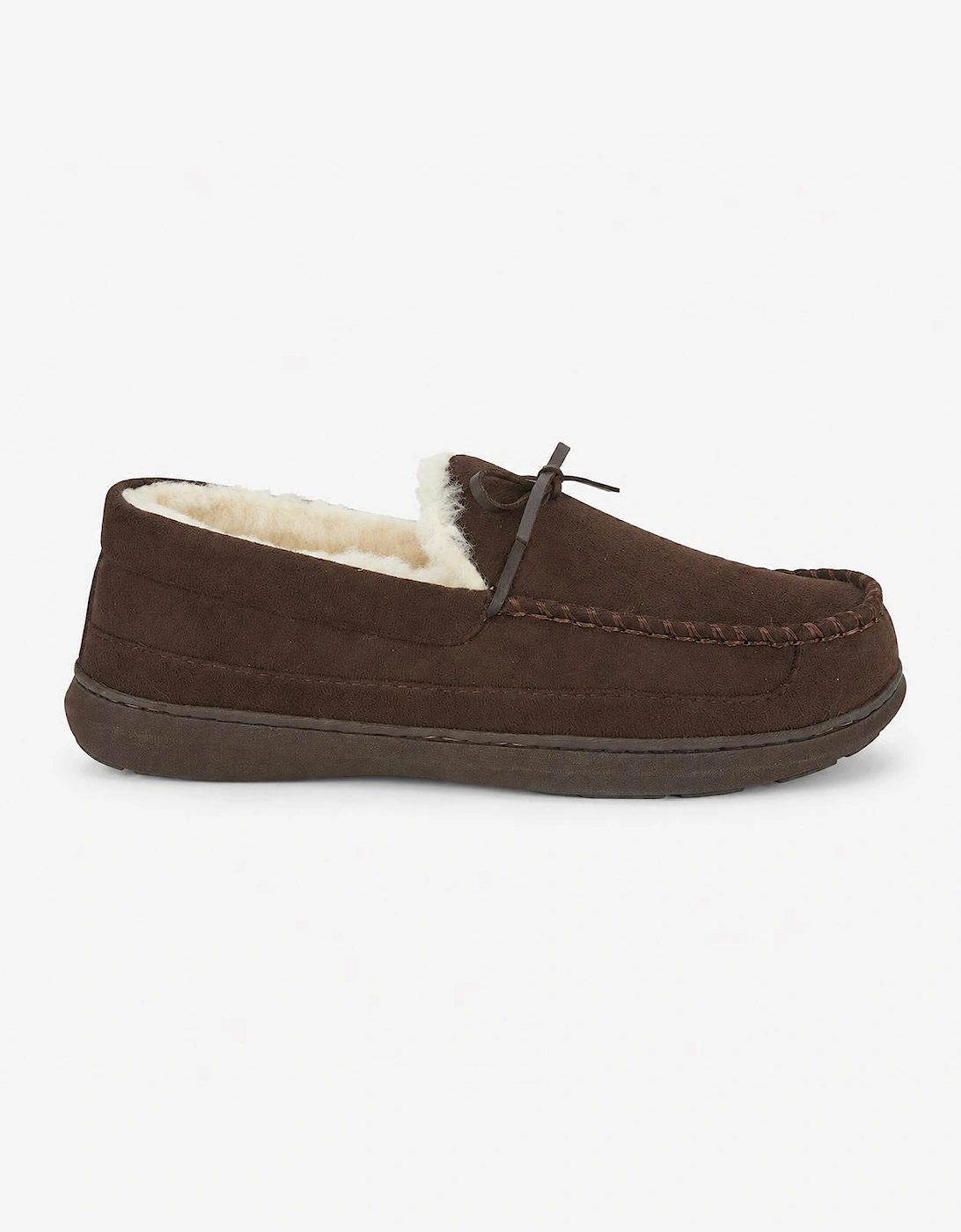 Jo & Joe CRANFORD Mens Moccasin Slippers Brown