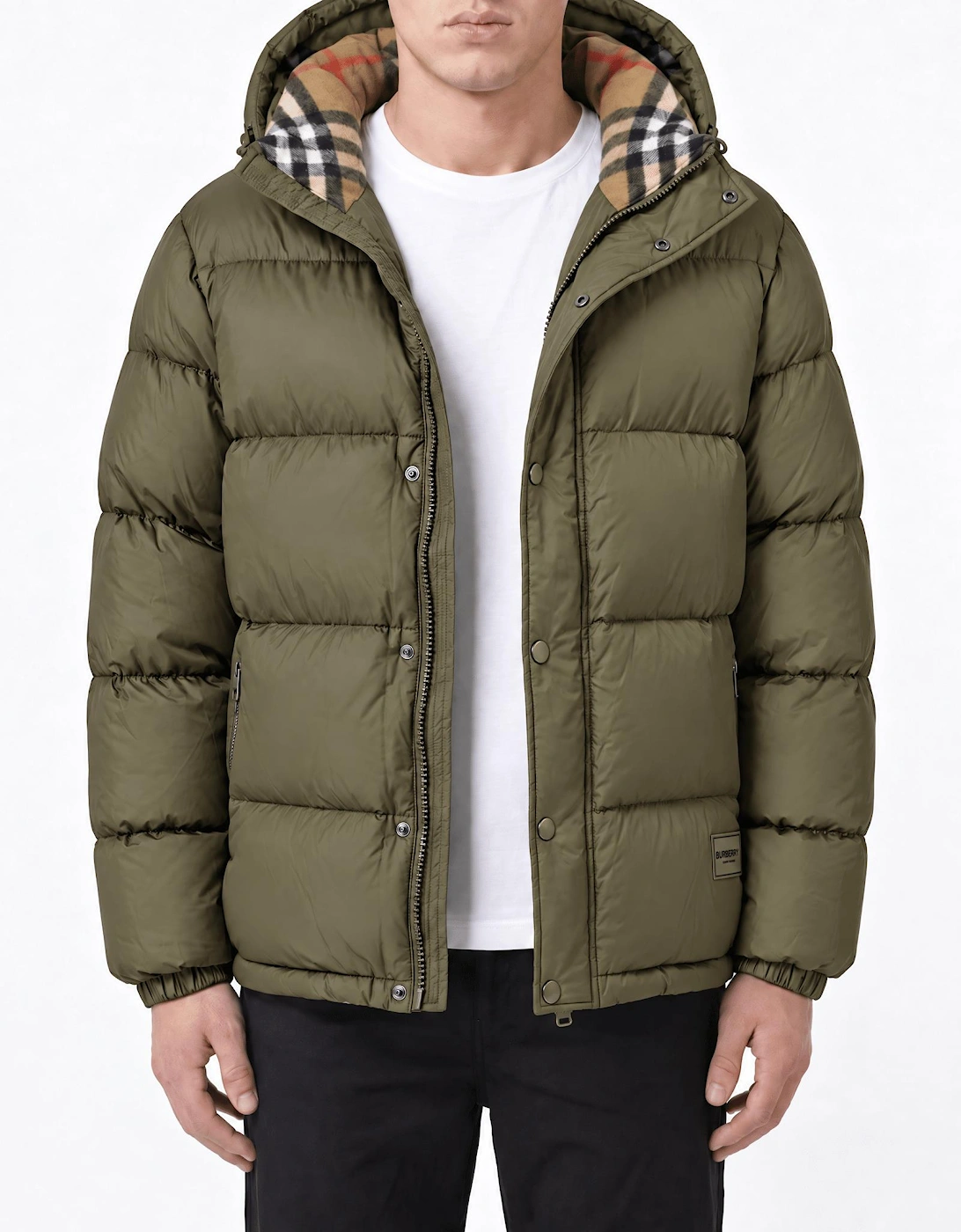 Burberry Halsby Down Puffer Jacket Khaki Green