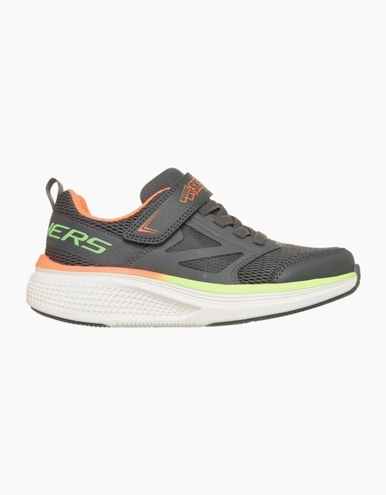 Skechers GO Run Elevate 2.0 Where's My Boy's Charcoal/Orange & Lime Trainers