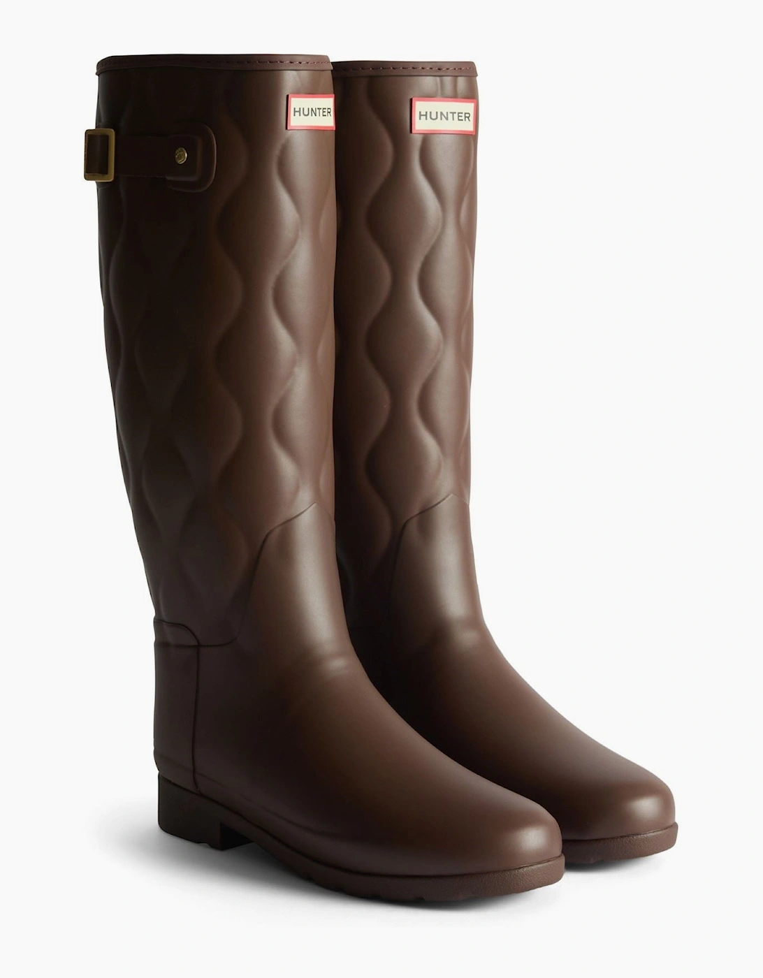 Hunter Women's Originals Refined Tall Onionquilt Brown Size 8 (42) - Image 4