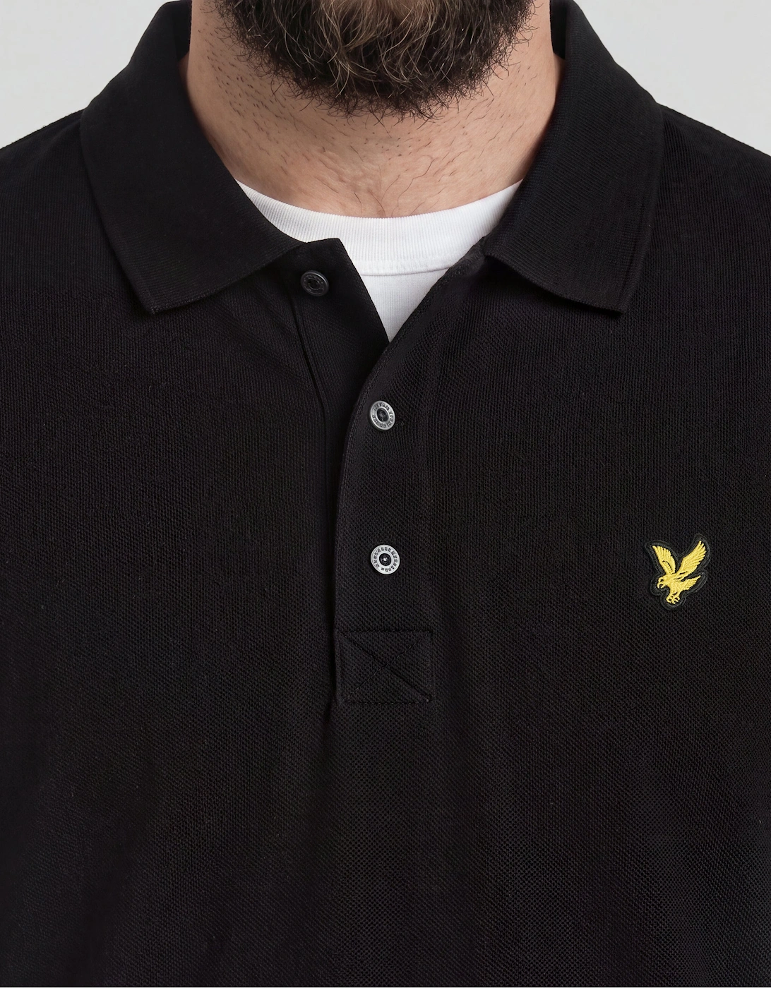 Long Sleeve Polo Shirt Plus
