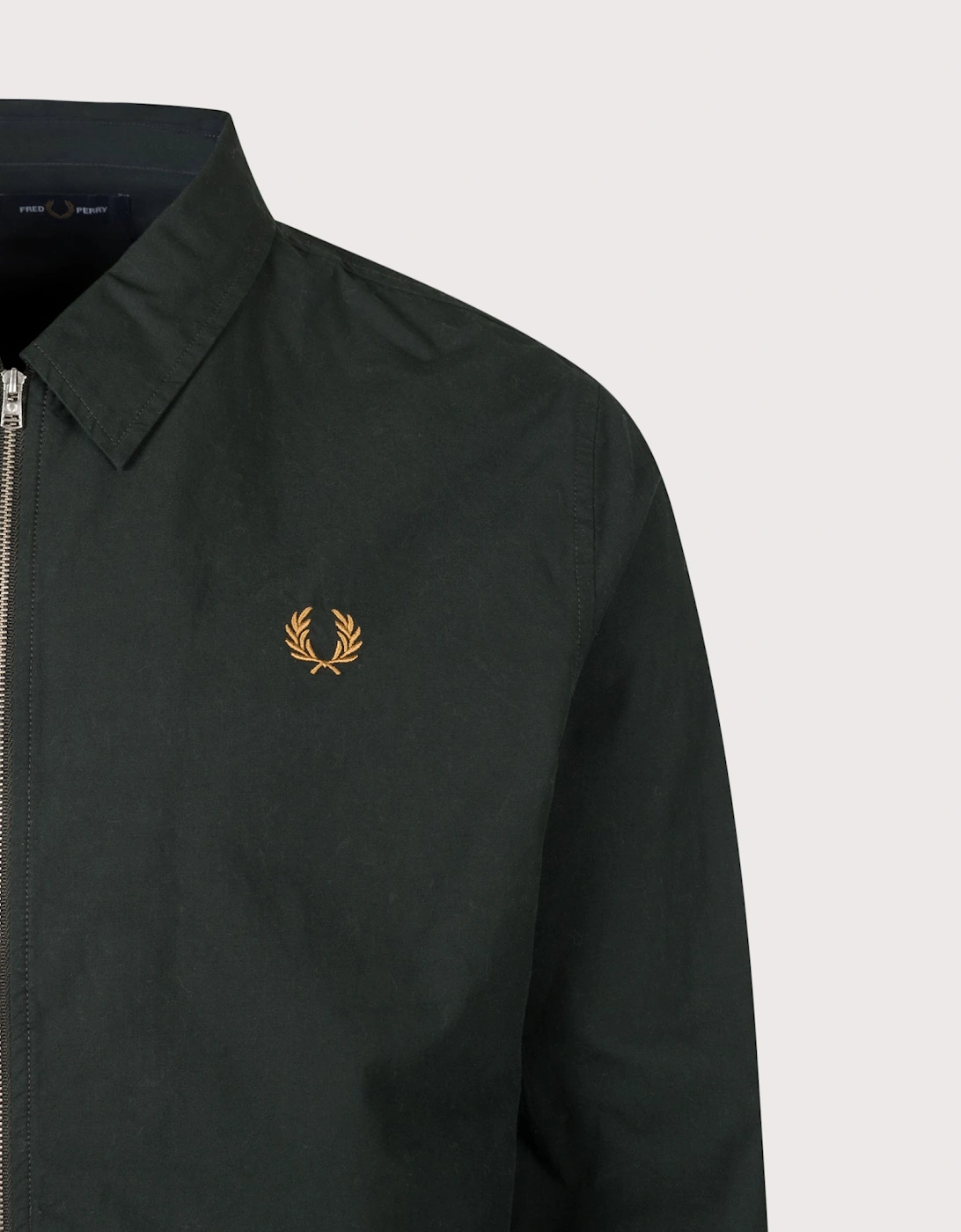 Regular Fit Zip Through Poplin Overshirt