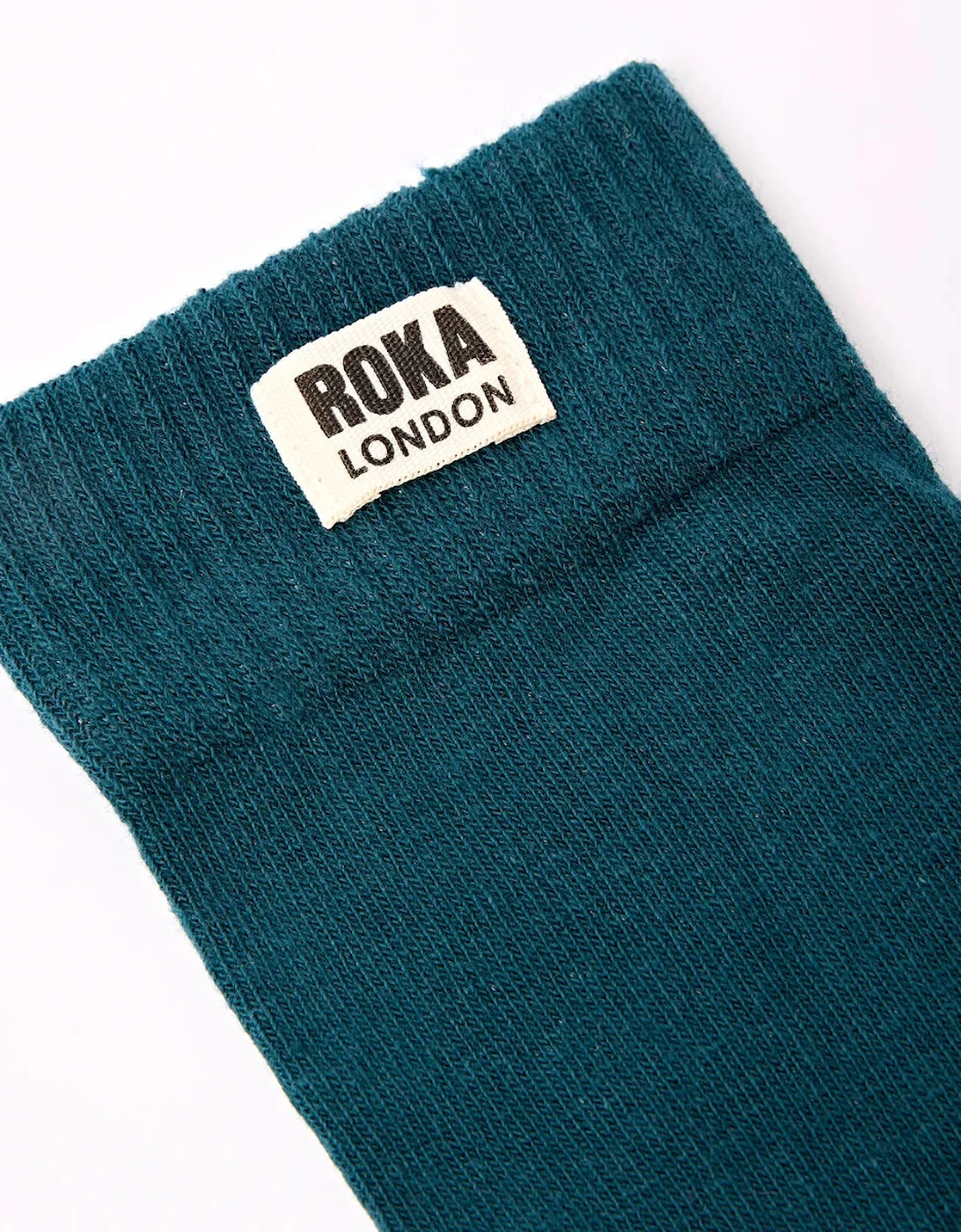 Wimbeldon Crew Socks for Women - Teal
